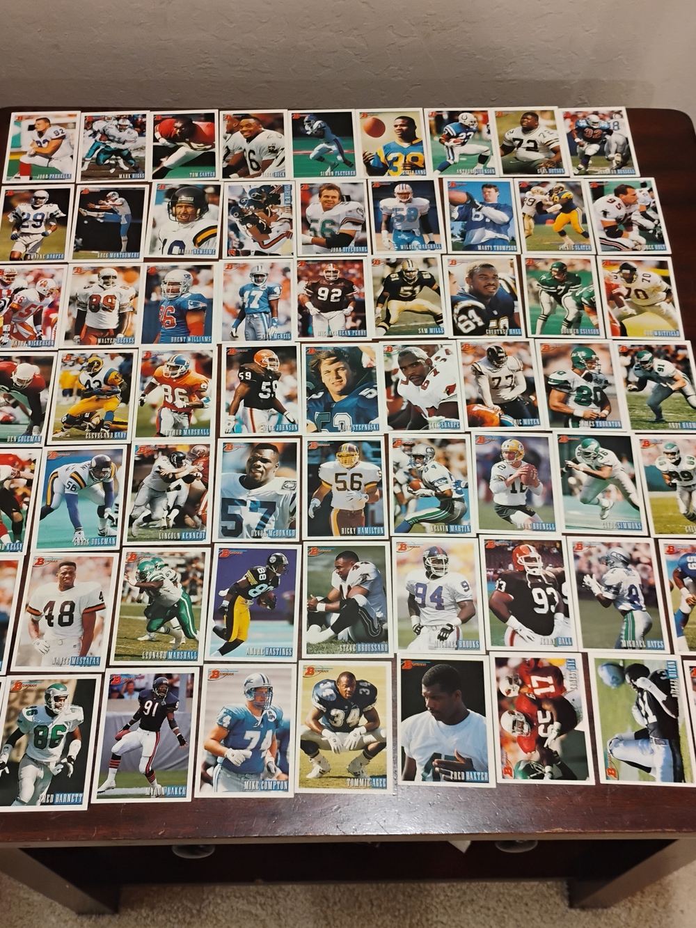 1993 Topps Bowman Football Trading Cards